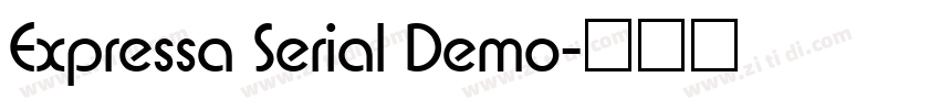 Expressa Serial Demo字体转换